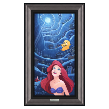 WORLD UP ABOVE 30Hx18W Disney Fine Wall Art Ariel the Mermaid Silver Series by Michelle St Laurent