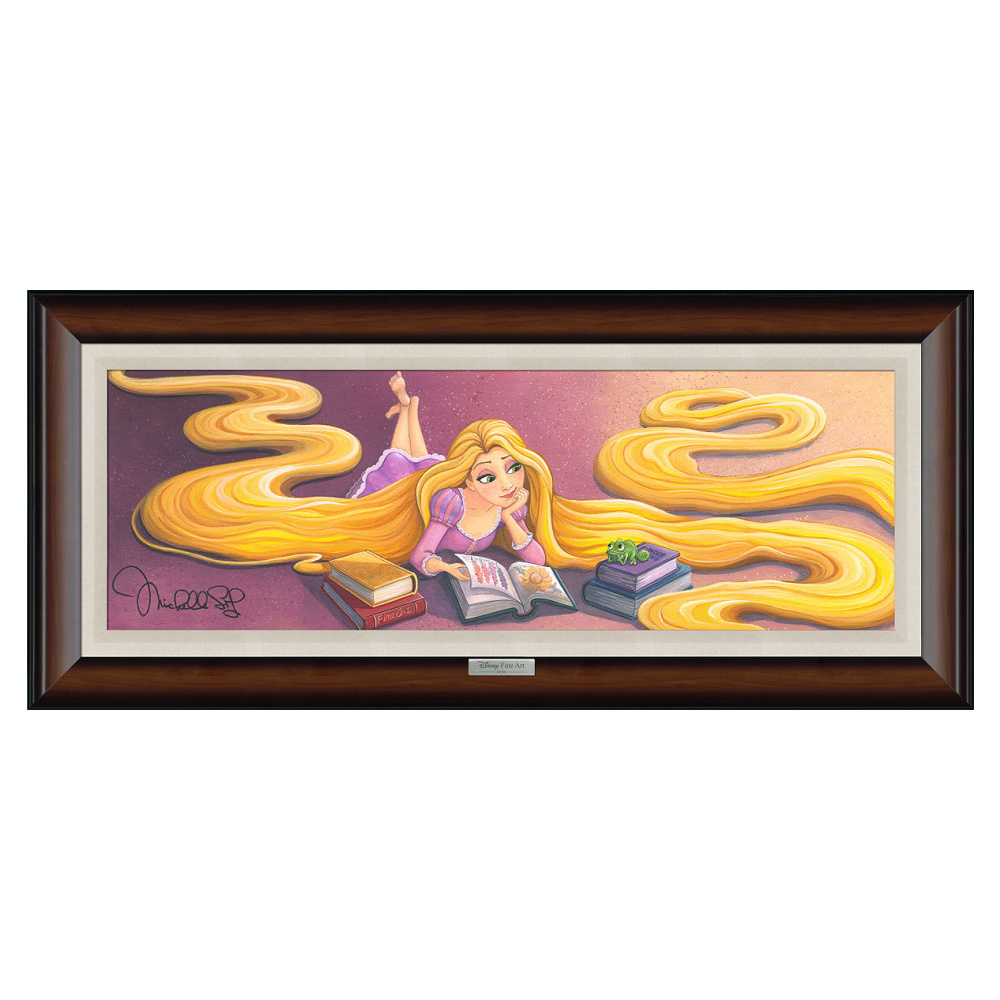 WORLD OF FAIRY TALES 16Hx36W Disney Fine Canvas Wall Art Tangled Rapunzel  Silver Series by Michelle St Laurent - Animation Art Masters
