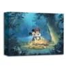 FAMILY CAMPOUT 12Hx16W Disney Fine Art Mickey and Minnie Treasures on Canvas by Rob Kaz