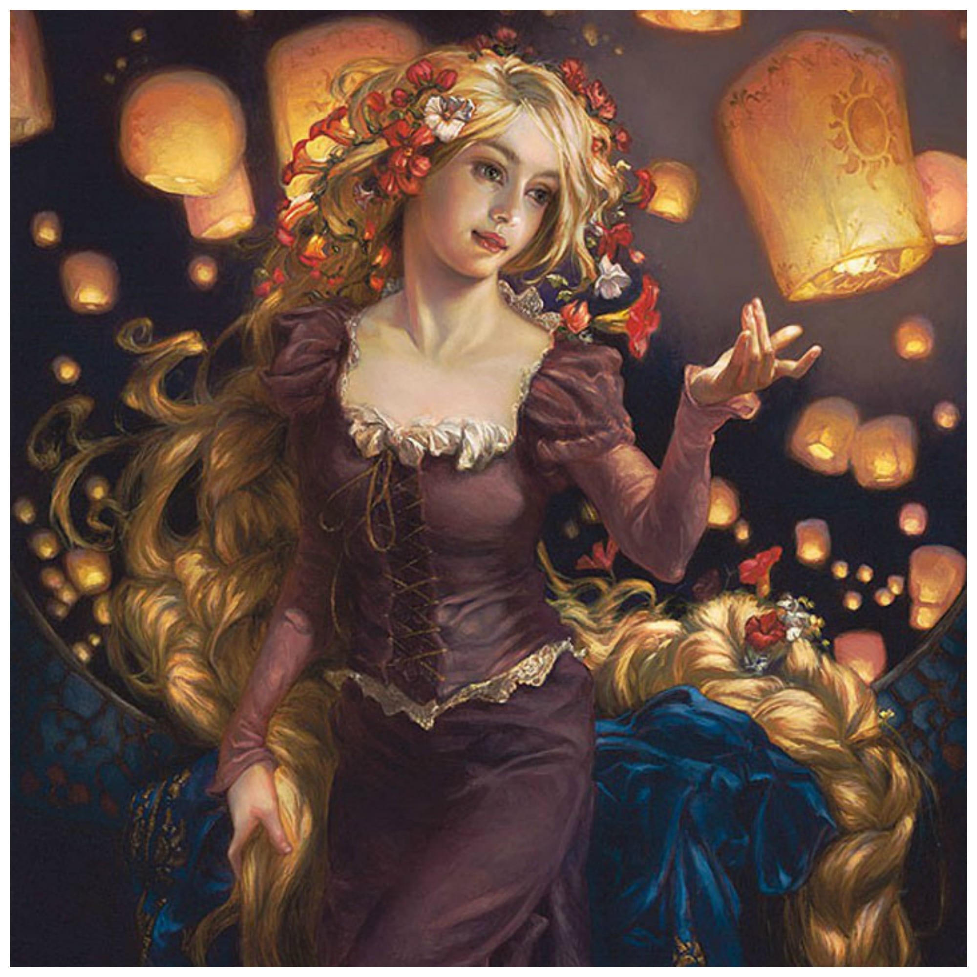 The Lantern Tangled Rapunzel giclee by Michelle St. Laurent
