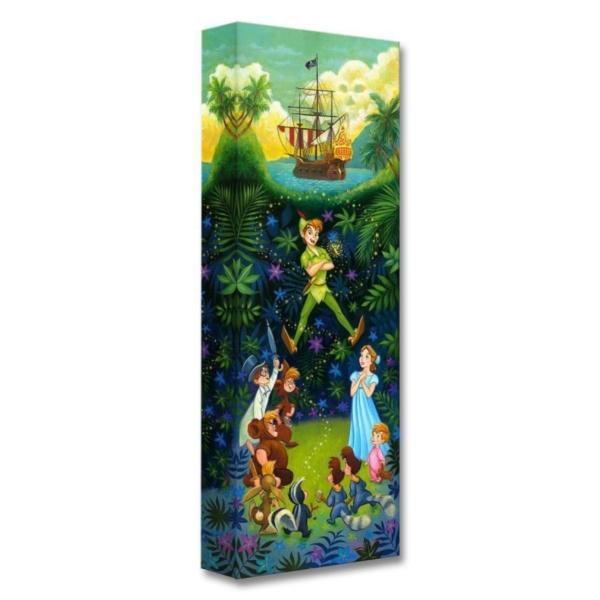 The Hero of Neverland 24x8 Disney Fine Art Treasures on Canvas by Tim Rogerson