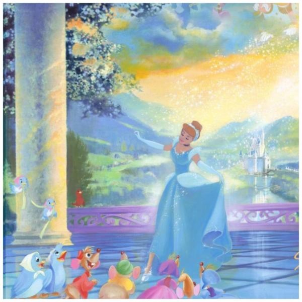 The Life She Dreams Of 12x16 Disney Fine Art Treasures on Canvas by John Rowe - Image 2