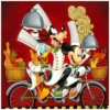 Wheeling With Flavor 14x14 Disney Fine Art Treasures on Canvas by Tim Rogerson - Image 2