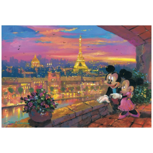 A Paris Sunset 15x22 Disney Premium by James Coleman