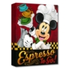 ESPRESSO TO GO! 15Hx12W Disney Art Mickey Mouse Treasures on Canvas by Tim Rogerson
