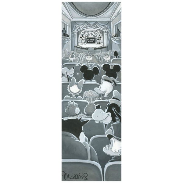 A Night at the Theatre 36Hx12W Disney MICKEY MOUSE and FRIENDS Fine Wall Art Michelle St Laurent