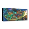 CLASH FOR NEVERLAND 9Hx20W Disney Art Peter Pan, Tinker, Hook Treasures on Canvas by Alex Ross