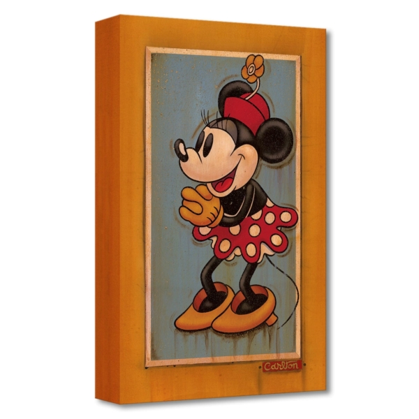 Vintage Minnie 18x11 Disney Fine Treasures on Canvas Limited Edition Wall Art by Trevor Carlton