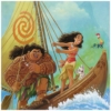 Moana Knows the Way 16x12 Disney Fine Art Treasures on Canvas by Tim Rogerson - Image 2