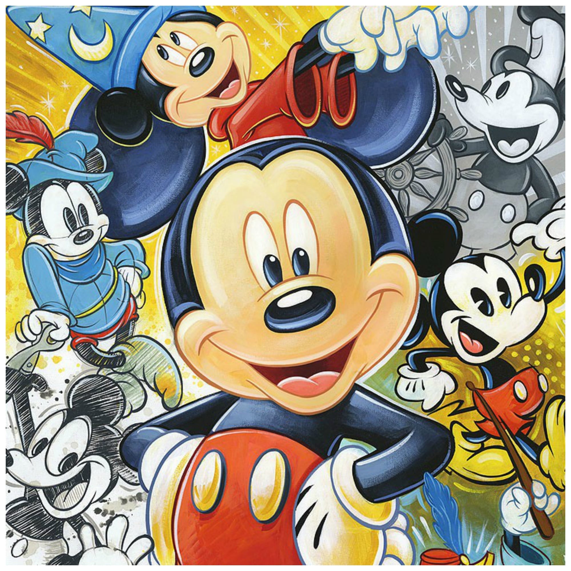 mickey mouse painting walt disney figurine