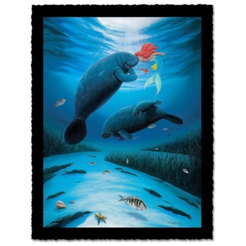 Little Mermaid Love 18H×14W Standard Proof by Wyland Disney Fine Art Limited Editions