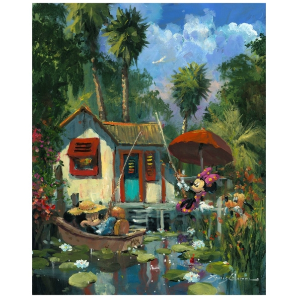 Florida Fishn' 20×16 Disney Fine Art by James Coleman