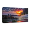 Lilo & Stitch Share a Sunset 10×20 Disney Fine Art Treasures on Canvas by Rodel Gonzalez