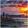 Lilo & Stitch Share a Sunset 10×20 Disney Fine Art Treasures on Canvas by Rodel Gonzalez - Image 2