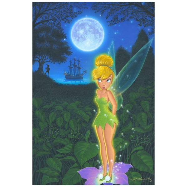 Pixie in Neverland 30H×20W Disney TINKER BELL Fine Wall Art by Manuel Hernandez