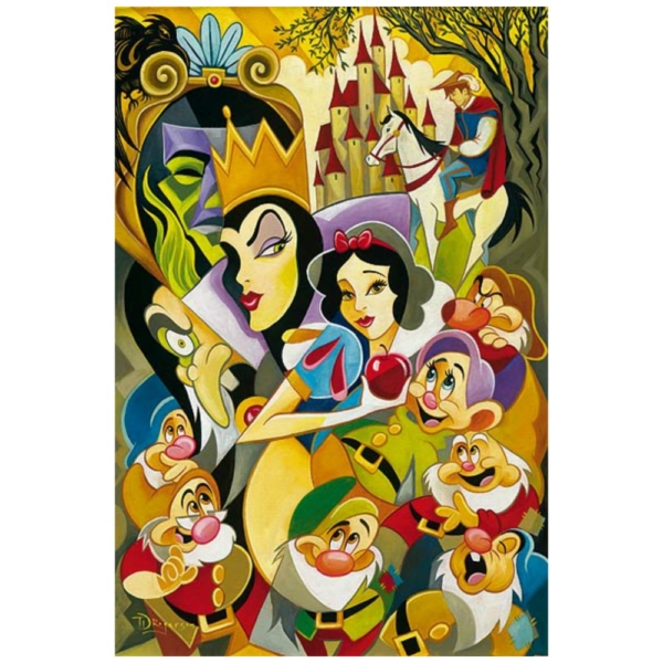 The Enchantment of Snow White 36H×24W Disney SEVEN DWARFS Fine Wall Art by Tim Rogerson