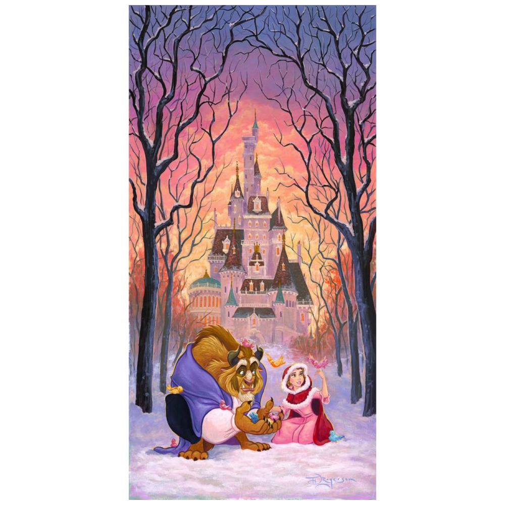 There's Something Sweet 30H×15W Disney BELLE BEAUTY BEAST Fine Wall Art by  Tim Rogerson - Animation Art Masters