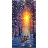 Winter Sleigh Ride 32×16 Disney Fine Art by Rodel Gonzalez