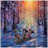 Winter Sleigh Ride 32×16 Disney Fine Art by Rodel Gonzalez - Image 2