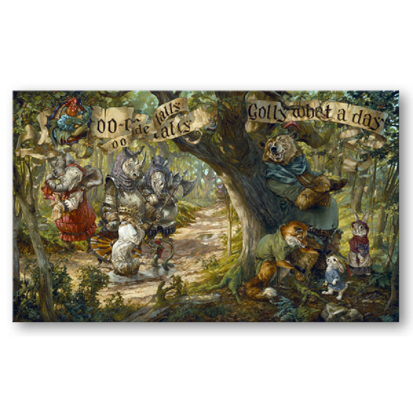Oo-De-Lally 24Hx40W Deluxe Edition Robinhood Disney Fine Wall Art Limited Editions by Heather Edwards
