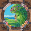 Te Fiti 28Hx28W - Premiere Edition - Frame is Personally Hand-Made by Denyse Klette - Image 2