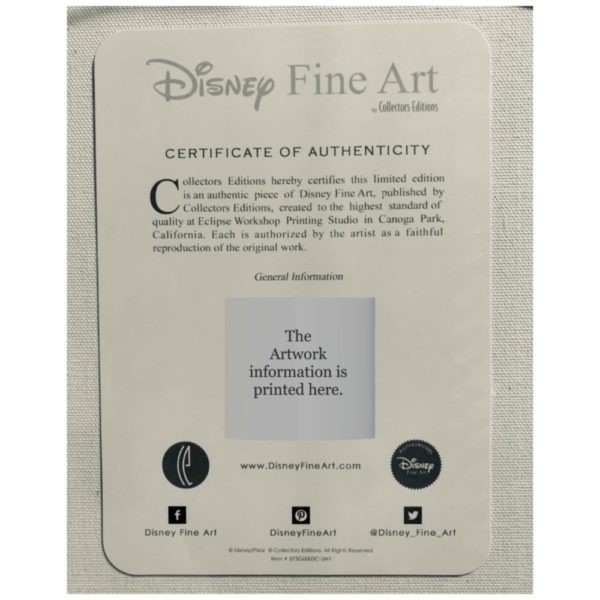 Night Flight 20×10 Disney Fine Art Treasures on Canvas by Michael Provenza - Image 3