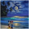 Romance Under the Moonlight 16×12 Disney Fine Art Treasures on Canvas by Walfrido Garcia - Image 2