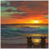 Sharing a Sunset 12 x 16 Disney Fine Art Treasures on Canvas by Walfrido Garcia - Image 2