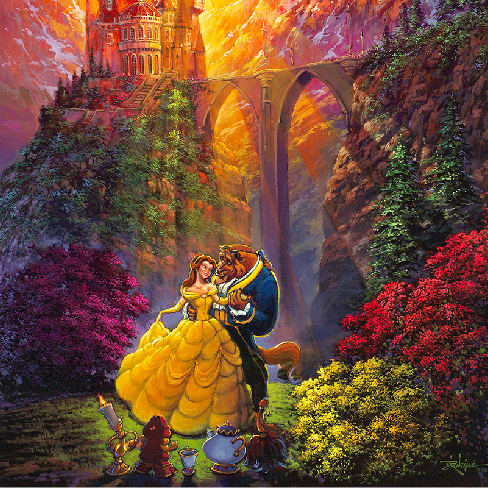 Spring Dance 16×12 Disney Fine Art Treasures on Canvas by Rodel ...