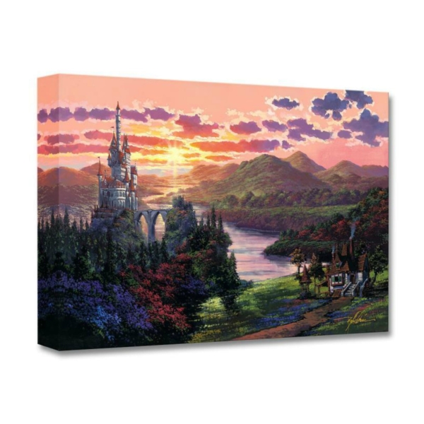 The Beauty in Beast's Kingdom 12x18 Disney Fine Art Treasures on Canvas by Rodel Gonzalez