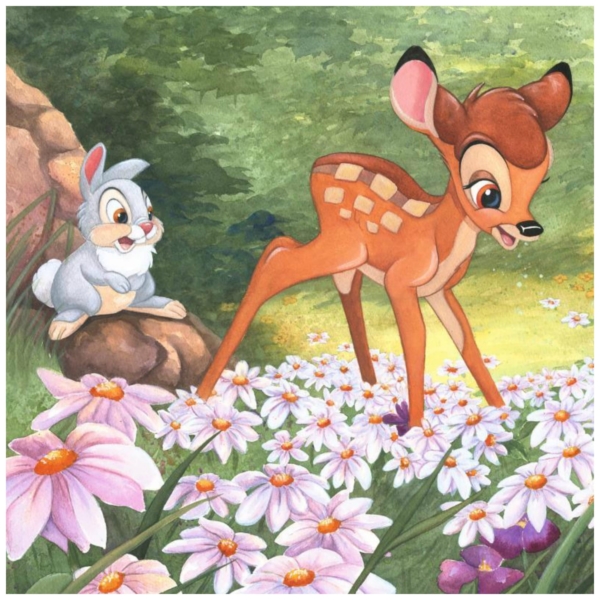 The Joy a Flower Brings 12x16 Disney Fine Art Treasures on Canvas by Michelle St Laurent - Image 2
