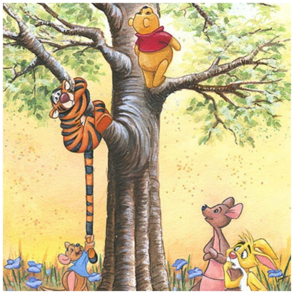 Tree Climbers 24x8 Disney Fine Art Treasures on Canvas by Michelle St Laurent - Image 2