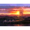 Castle at Sunset 18×24 Disney Fine Art by Rodel Gonzalez