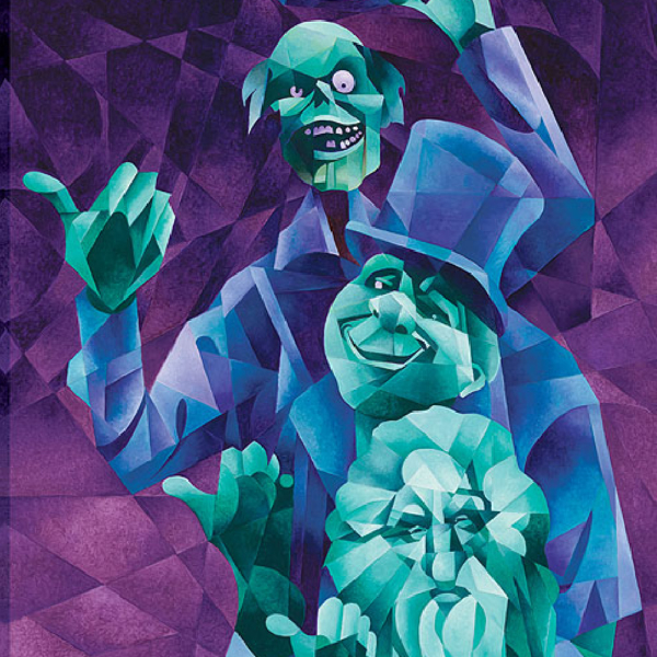 Hitchhiking Ghosts 36×18 Disney Fine Art by Tom Matousek - Image 2