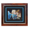 NEVER LET IT GO 28Hx33W by Heather Edwards Disney Matted and Framed Chiarograph