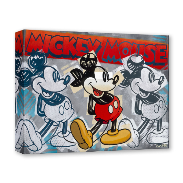 Red Is The New Grey 12Hx16W Disney MICKEY MOUSE Treasures on Canvas Wall Art by Trevor Carlton