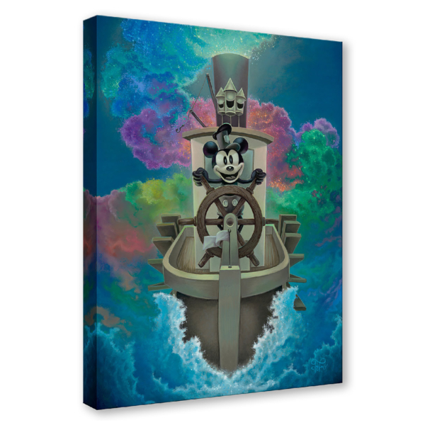 Willie's Exploration of Color 32Hx24W Disney STEAMBOAT WILLIE Wall Art by Jared Franco
