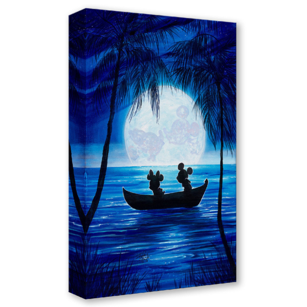 Moonlight Moment 18Hx12W Disney Treasures on Canvas by Stephen Fishwick